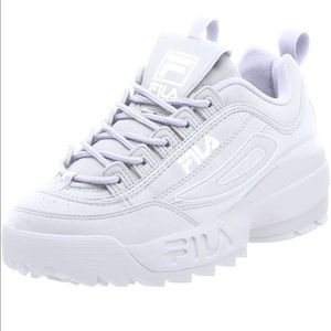 Chunky White Fila Sneakers